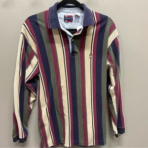 Vtg Bugle Boy Men's Striped long sleeve rugby/polo - Multicolor